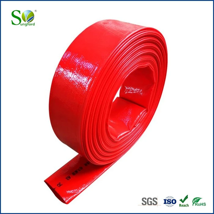 2 Red lay flat hose